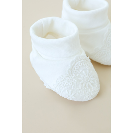 Пінетки "Viola" молочні (двонитка)