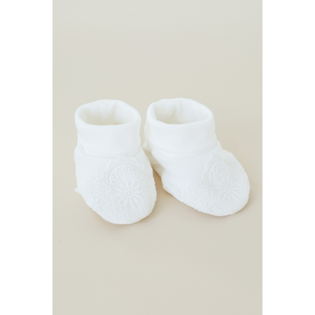 Пінетки "Viola" молочні (двонитка)