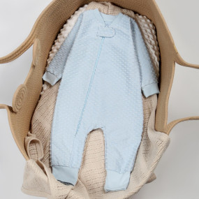 Чоловічок 548-934 блакитний (на блискавці) інтерлок