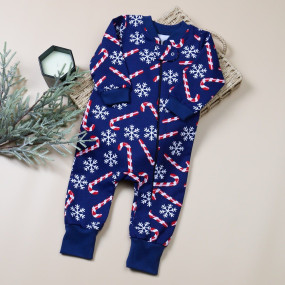 Чоловічок 548-112 синій CANDY (на блискавці) футер