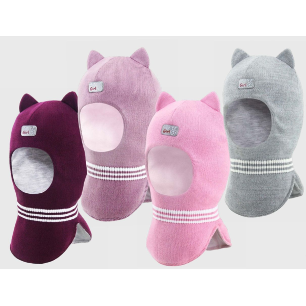 Шолом №2504 рожевий (на синтепоні) дівчинка