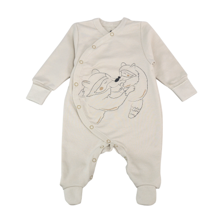 Чоловічок 257601 перлинний (футер) з шапочкою