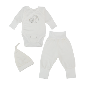 Комплект теплий 257201 молоко (футер) зростаючий