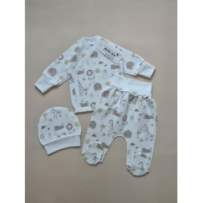 Комплект 13074 "Safari" (льоля, повзунки, шапка) футер