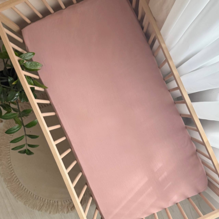 Простирадло "Mushka" пудра (варена бавовна) 60х120см