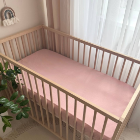 Простирадло "Mushka" пудра (варена бавовна) 60х120см 2