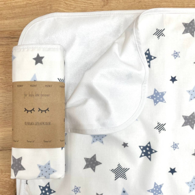 Непромокаюча пелюшка Stars блакитний (50 на 80 см) 2