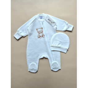 Чоловічок 13080 "Bear" молоко (з шапочкою) футер