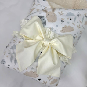 Плед-конверт СОВУШКИ со съёмным одеялом (с утеплителем), 100х80 2