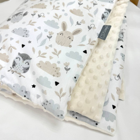 Плед-конверт СОВУНІ зі знімною ковдрою (з утеплювачем), 100х80