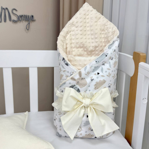 Плед-конверт СОВУНІ зі знімною ковдрою (з утеплювачем), 100х80