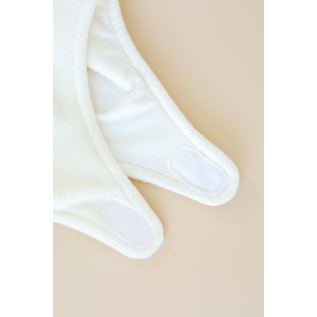 Шапочка Ted молоко (фліс на трикотажі) на липучці