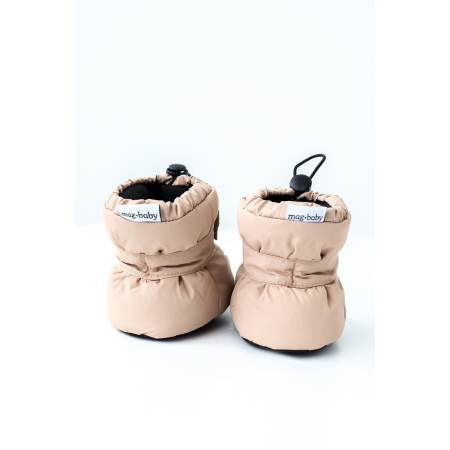Пінетки-чобітки "Paco" мокко (зима)