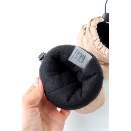 Пінетки-чобітки "Paco" мокко (зима)