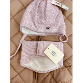 Комплект Флорида (троянда) зима - шапка з манишкою 2