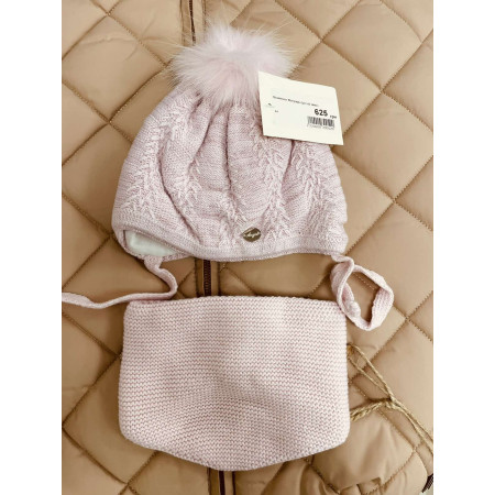 Комплект Флорида (троянда) зима - шапка з манишкою