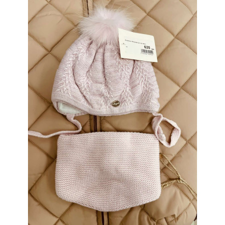 Комплект Флорида (троянда) зима - шапка з манишкою