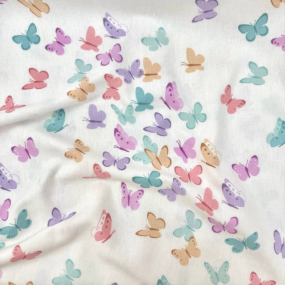 Пелюшка Метелики рож. фланель (100х80 см)