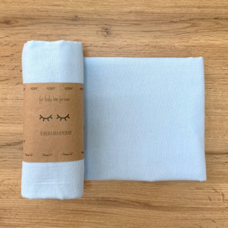 Пеленка голубая фланель (100х80 см)