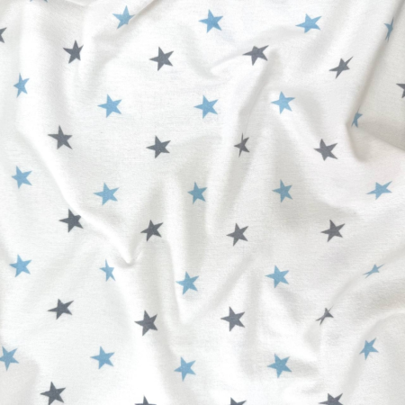 Пелюшка Зірки сіро-блак. фланель (100х80 см)