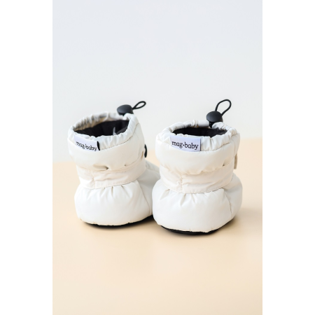 Пінетки-чобітки "Paco" молочні (зима)