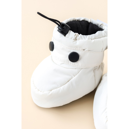 Пінетки-чобітки "Paco" молочні (зима)