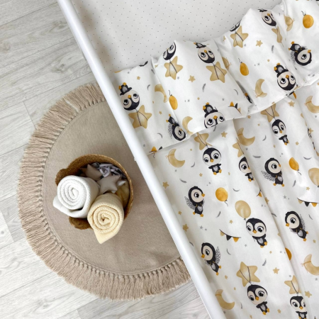 Підковдра Пінгвіни беж (90 х 110) поплін