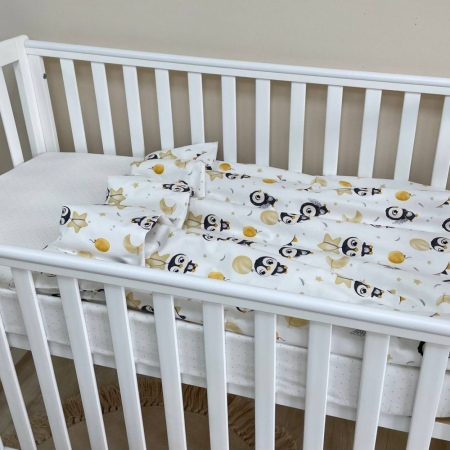 Підковдра Пінгвіни беж (90 х 110) поплін