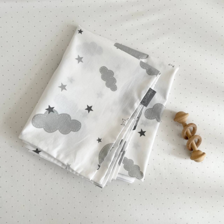 Підковдра Хмаринки сірі (90 х 110) поплін