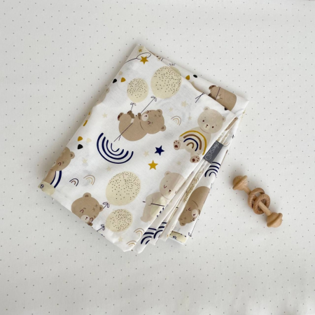 Підковдра Ведмедик з кульками (90 х 110) поплін