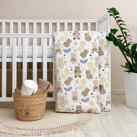 Підковдра Ведмедик з кульками (90 х 110) поплін