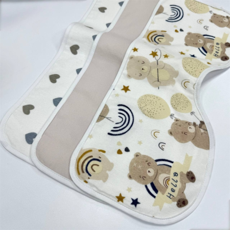 Набір серветок для зригування унісекс (3 шт) ФЛАНЕЛЬ