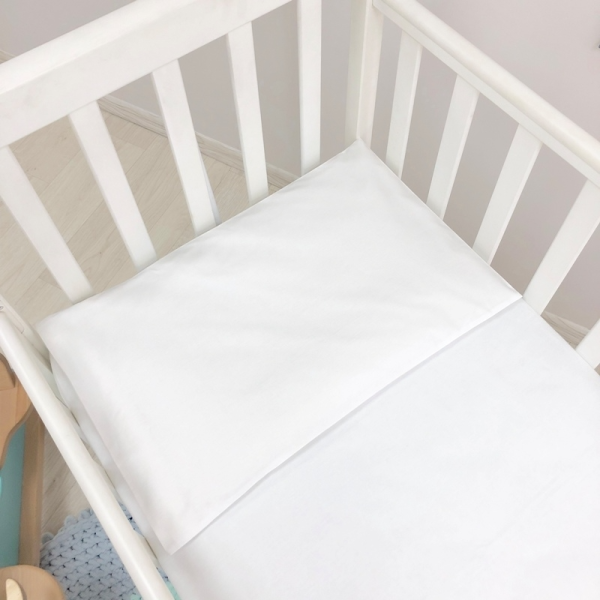 Наволочка біла, на блискавці (40х60) 100% бавовна