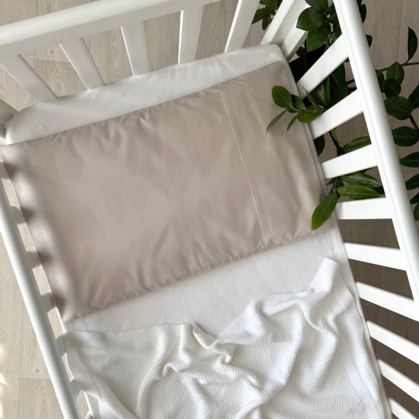 Наволочка капучино, на блискавці (40х60) 100% бавовна