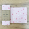 Пеленка Зірки рож. на рожевому фланель (100х80 см)