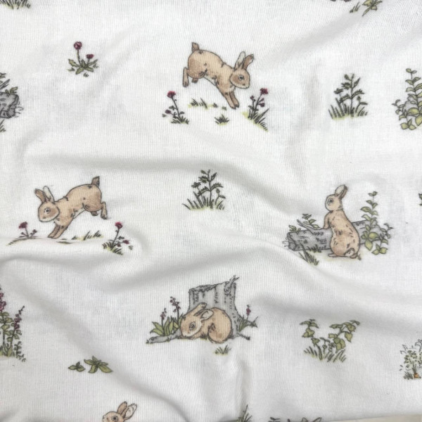 Пеленка Зайчики фланель (100х80 см)