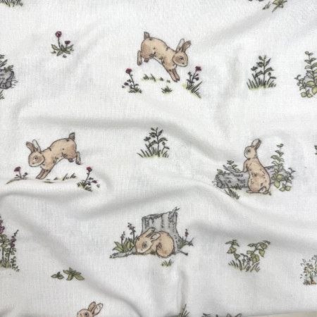 Пеленка Зайчики фланель (100х80 см)