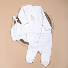 Комплект 433-106 Зайка молоко (боді, повзунки, шапочка)