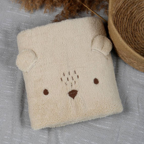 Пледик Тедді 551-929 св.беж (плюш/муслін) 80х90 см