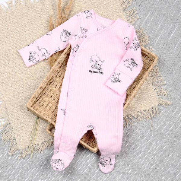 Чоловічок 468-118 Зайченя рож. (інтерлок рубчик)