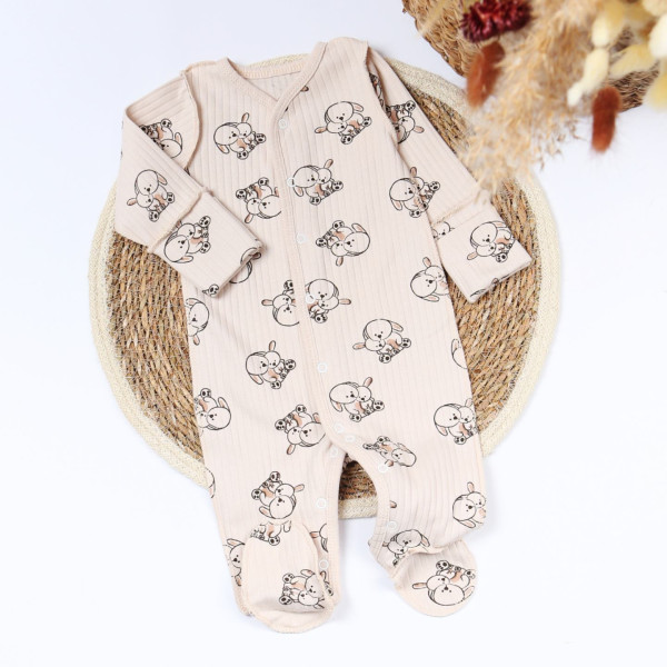 Чоловічок 365-118 Зайченя беж (зовнішні шви), інтерлок рубчик