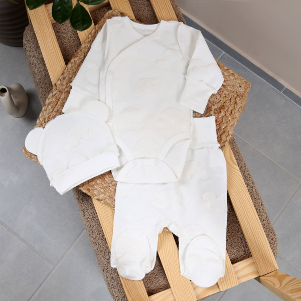 Комплект 561-934 Mickey молоко (боді, повзуни, шапочка)