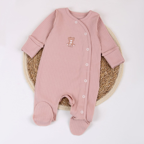 Чоловічок 567-106 пудра Ведмедик (в пологовий), рубчик