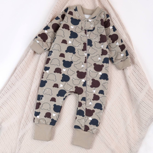 Чоловічок 548-127 Ведмедики (на блискавці) футер теплий