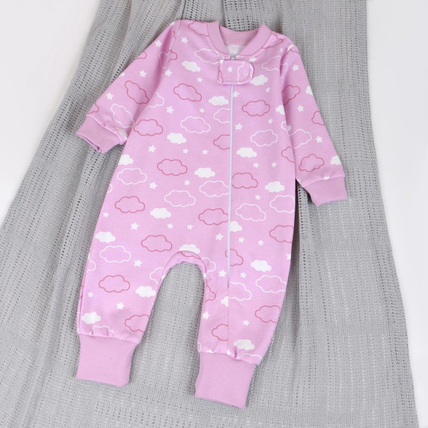 Чоловічок 548-127 Хмаринки (на блискавці) футер теплий