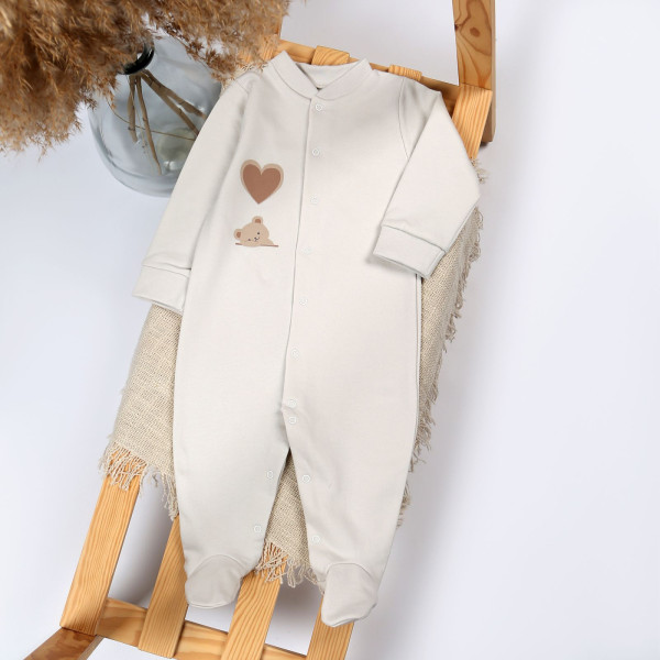 Комбінезон 647-132 сірий (базовий), футер теплий