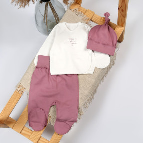 Комплект 224-132 Home молоко/рож.пудра (зовнішні шви), футер