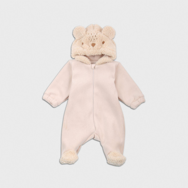Ромпер 1067-929 беж (плюш на бавовняному підкладі) без синтепону