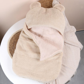 Кокон Тедді 1067-929 св.беж (плюш/муслін) до 6 міс.- тепла весна