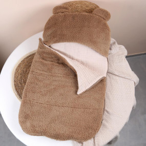 Кокон Тедді 1067-929 беж (плюш/муслін) до 6 міс.- тепла весна